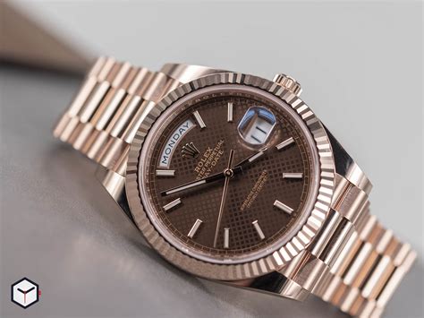 womens chocolate rolex|Rolex day date reference 228235.